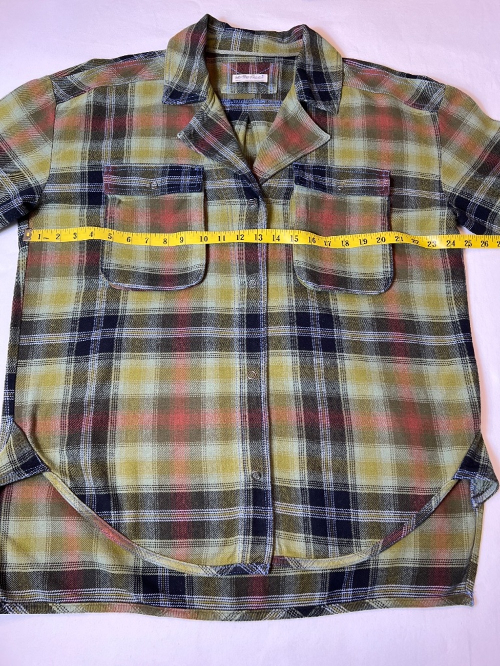 We The Free Izzie Plaid Cargo Shirt Jacket Shacket - Picture 6 of 15